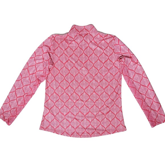 SanSoleil SolTek UPF 50 Cooling 3/4 Zip Golf Shirt Raspberry Pink Women Size L - Picture 2 of 13